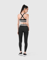 Stripe Cross Strap Bratop - Black