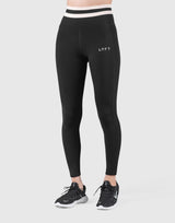 Stripe High-Rise Leggings - Black