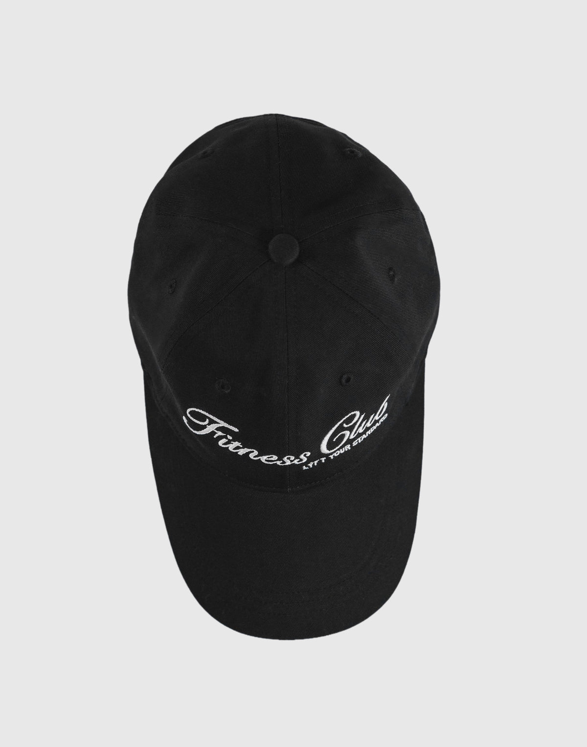 Fitness Club Logo Cap - Black
