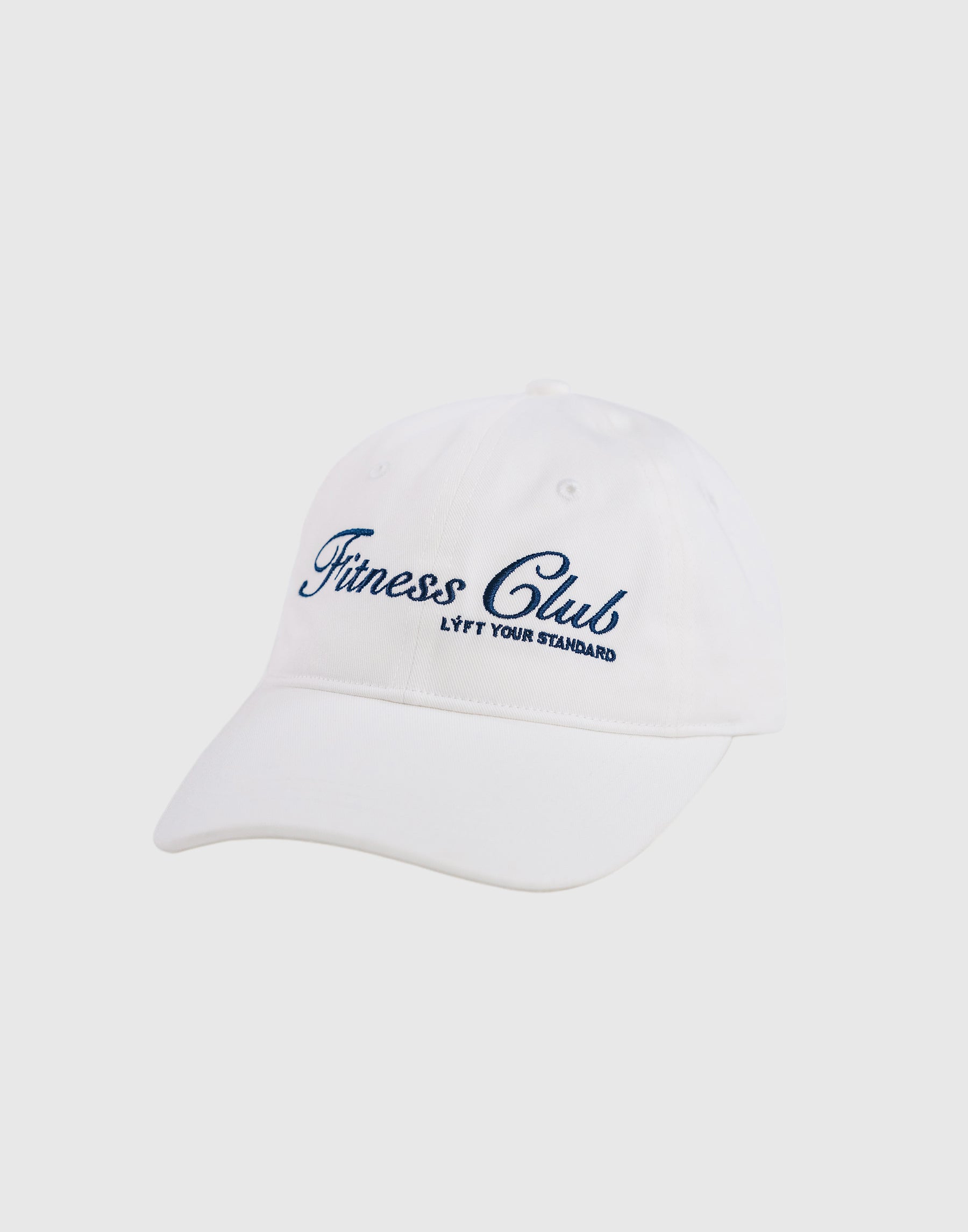 Fitness Club Logo Cap - White – LÝFT