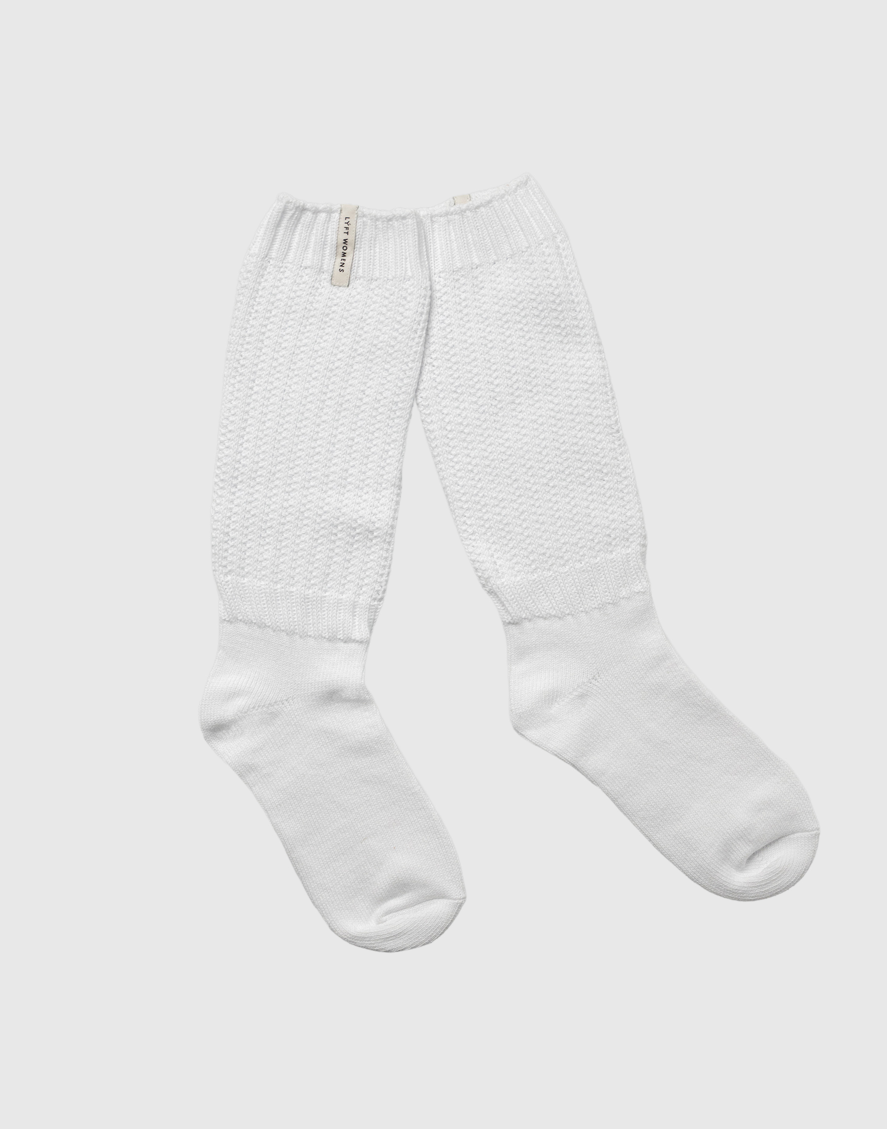 Thick Knit Loose Socks - White – LÝFT