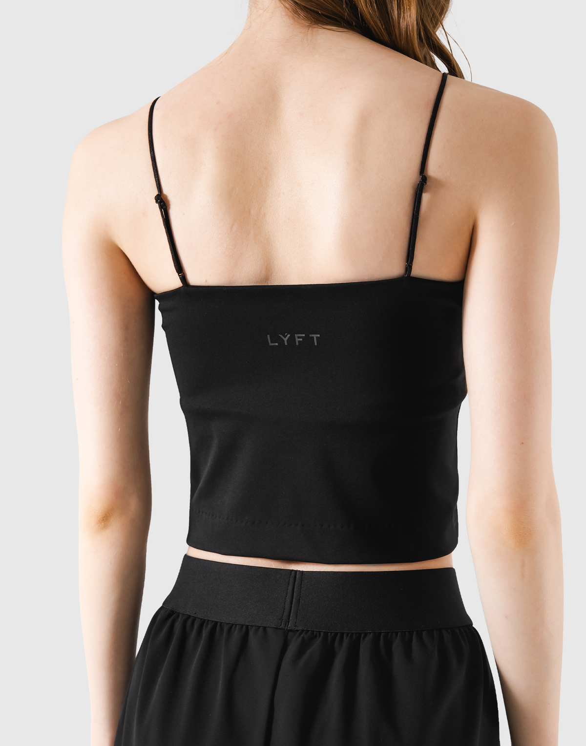 Cup In LÝFT Logo Camisole - Black