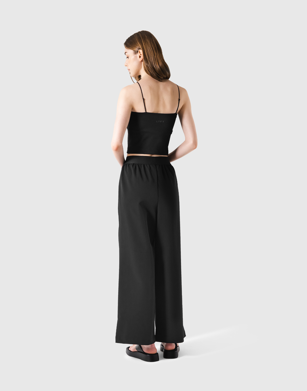 Cup In LÝFT Logo Camisole - Black