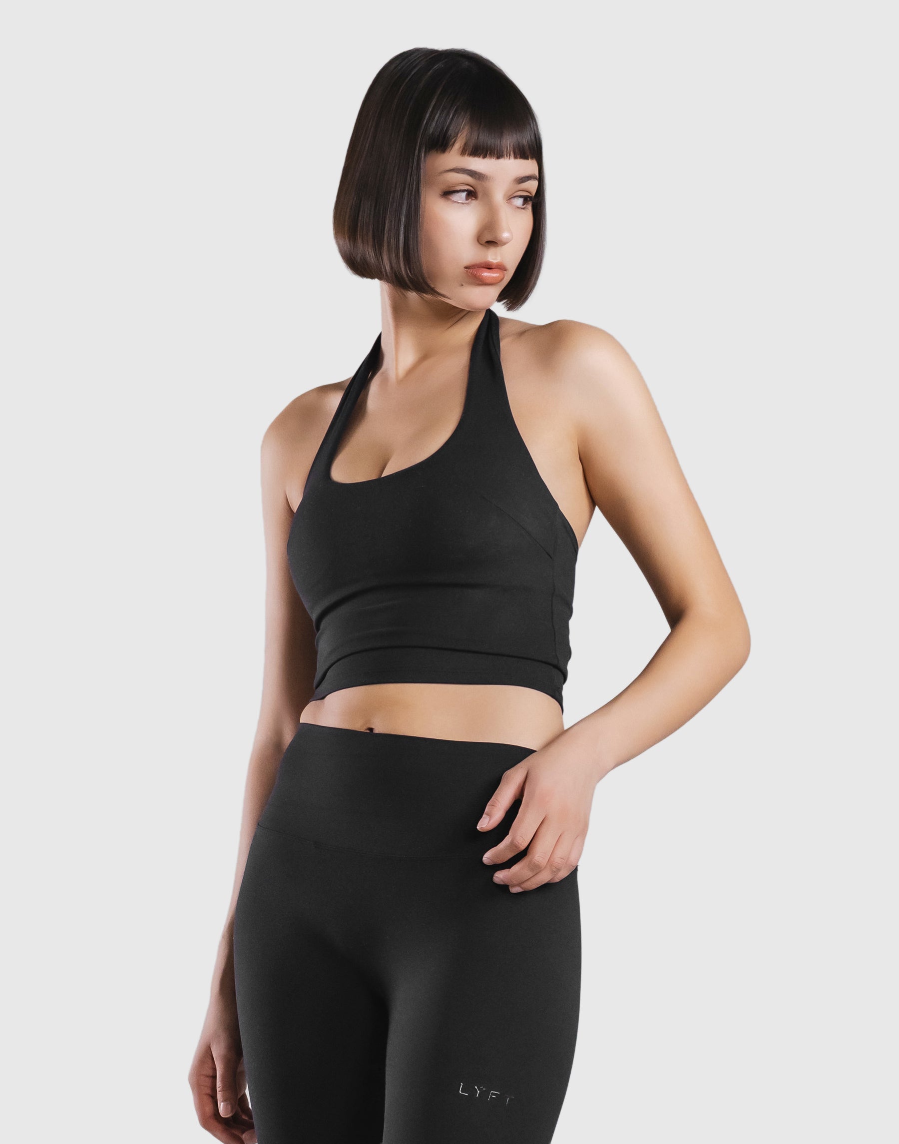Cup In Halter Neck Top - Black – LÝFT