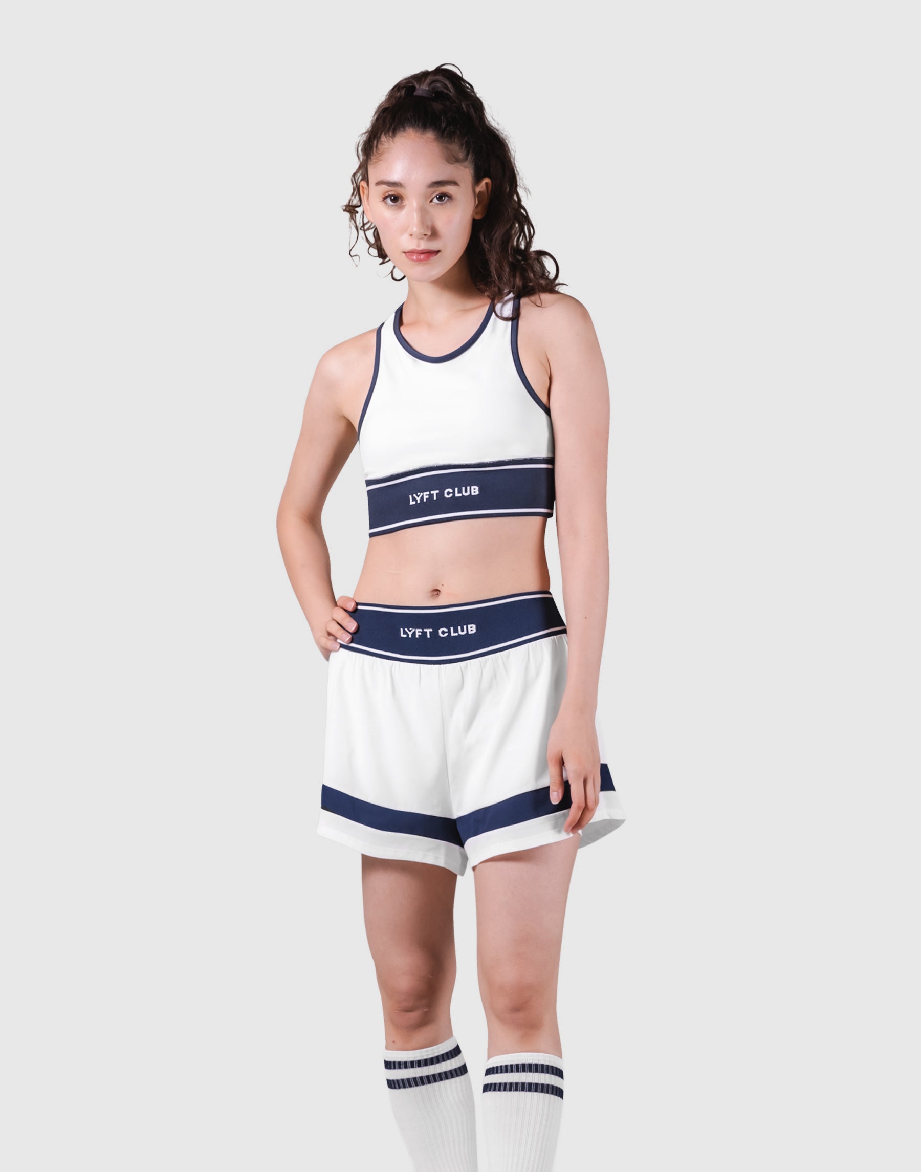 LÝFT Club Waist Rib Bratop - White