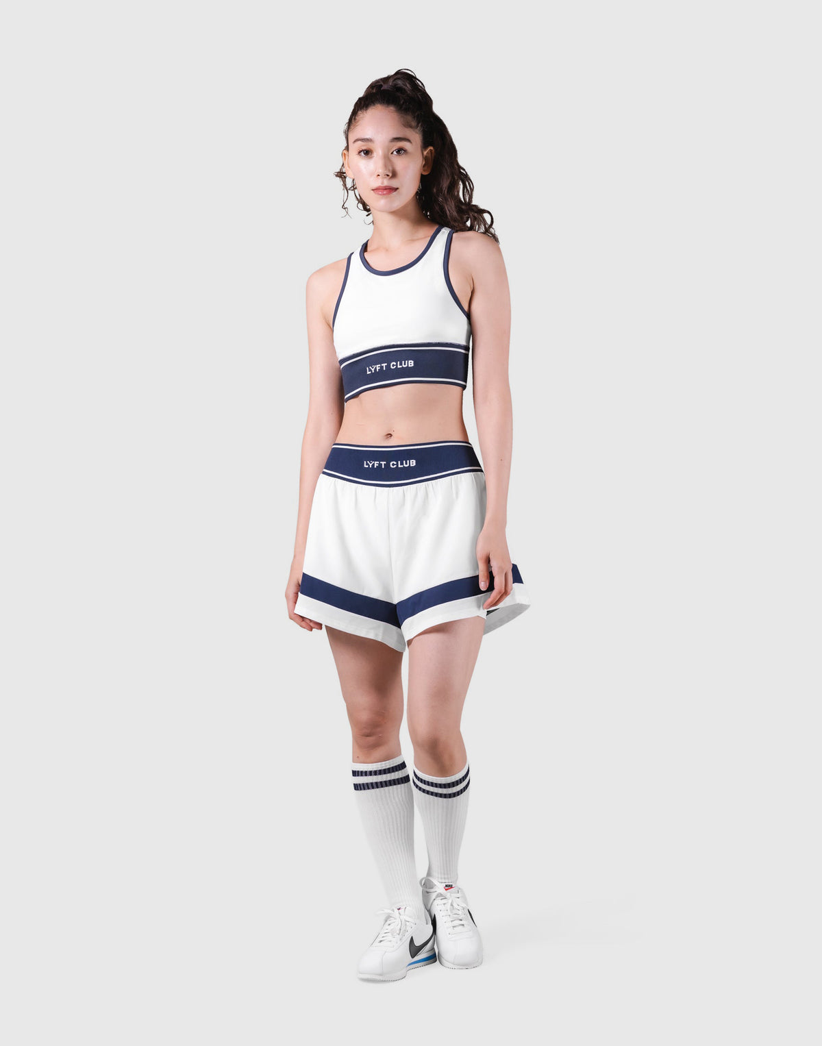 LÝFT Club Waist Rib Bratop - White