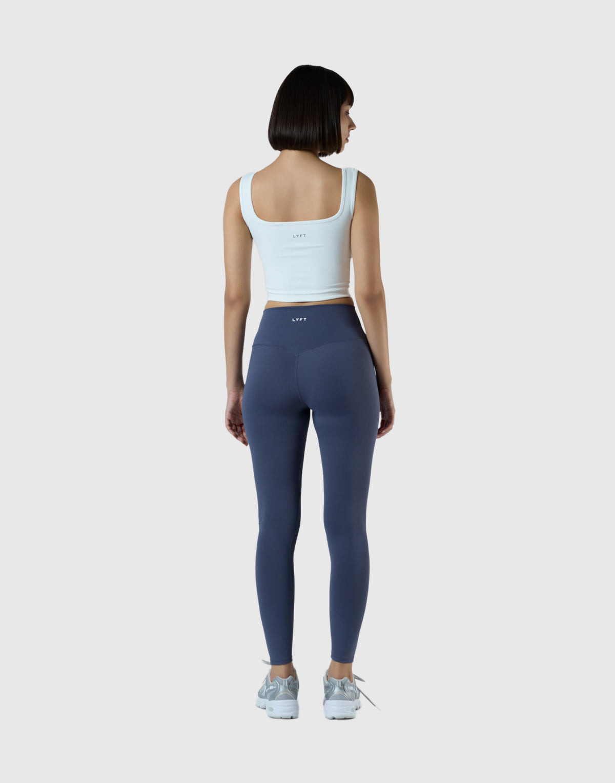 Square Neck Sports Bratop - White