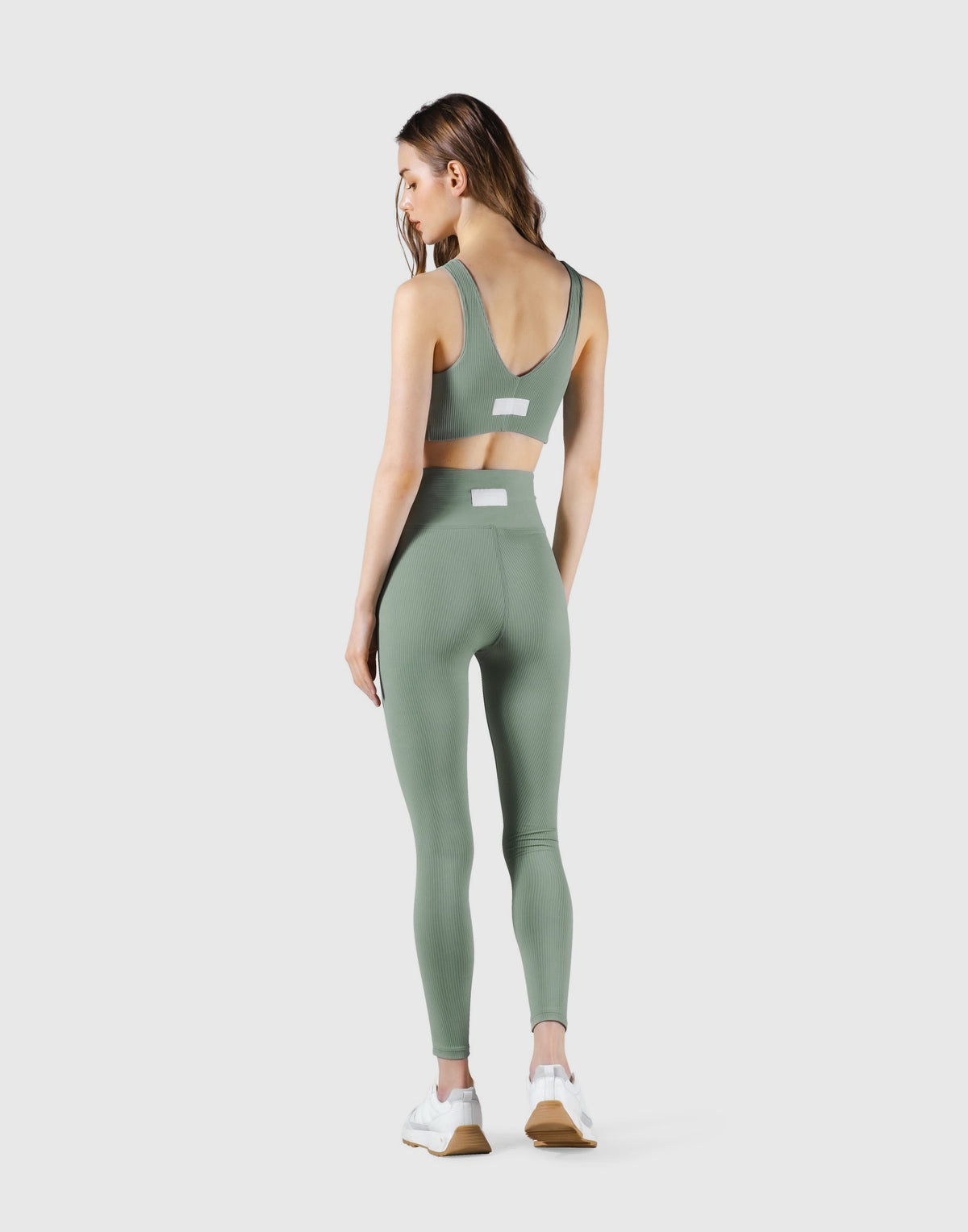 Ribbed Back Label Bratop - Melty Green
