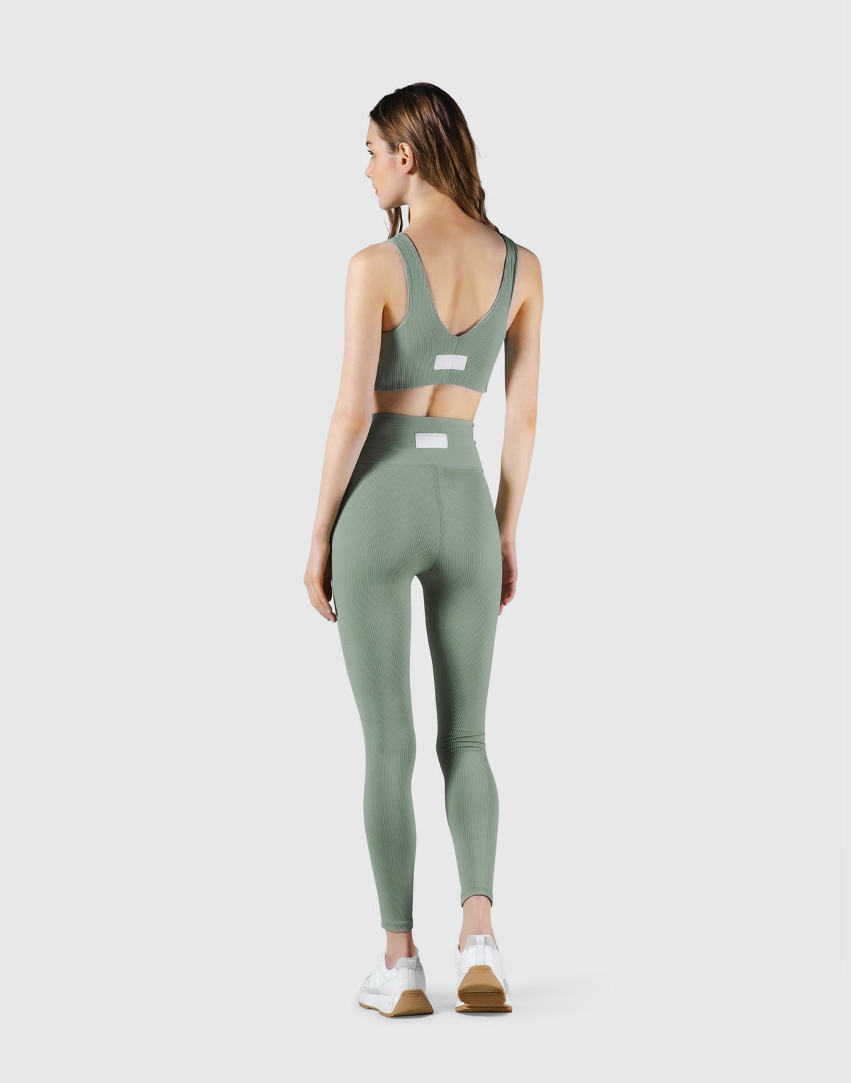 Ribbed Back Label Bratop - Melty Green