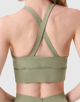 LÝFT Cross Strap Bratop - Olive