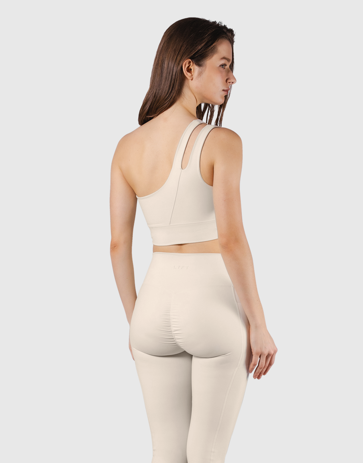 Cutout One Shoulder Bratop - Ivory