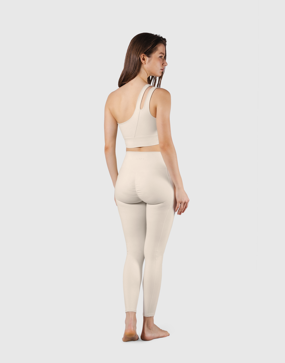 Cutout One Shoulder Bratop - Ivory
