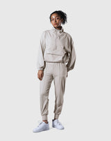 2Way Stretch Half Zip Pocket Jacket - Ivory