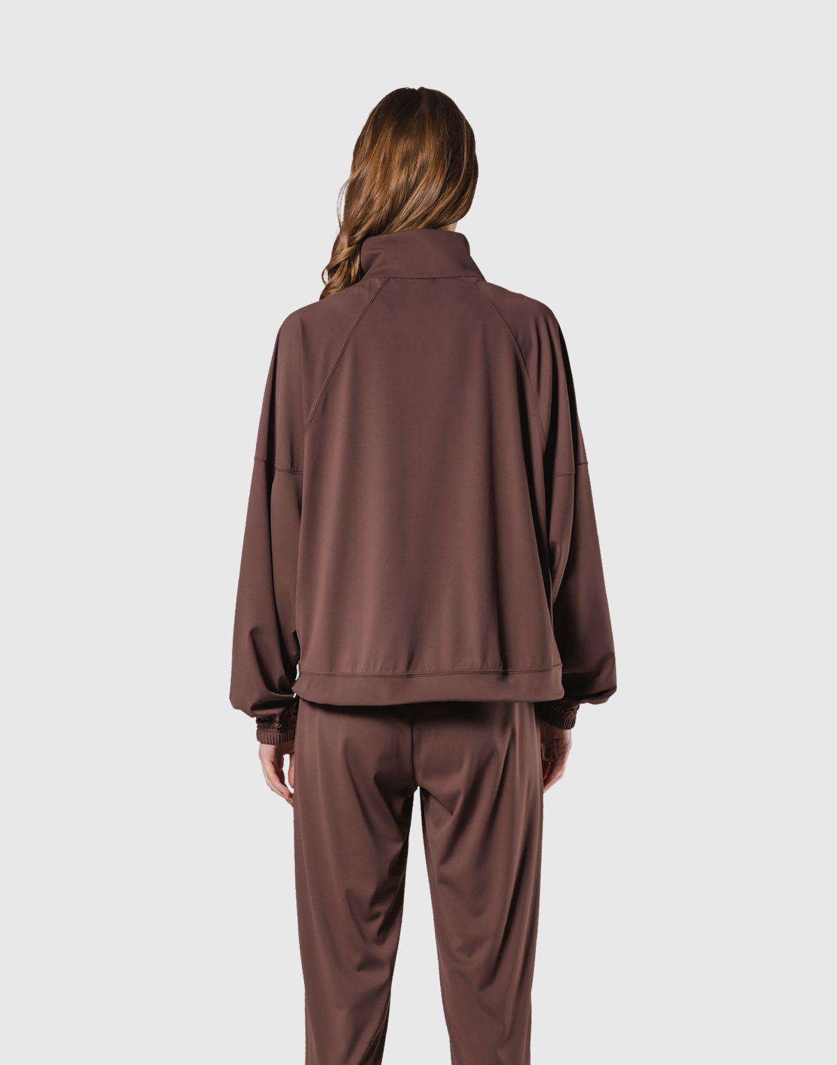 Stretch Wide Track Jacket 2 - Brown