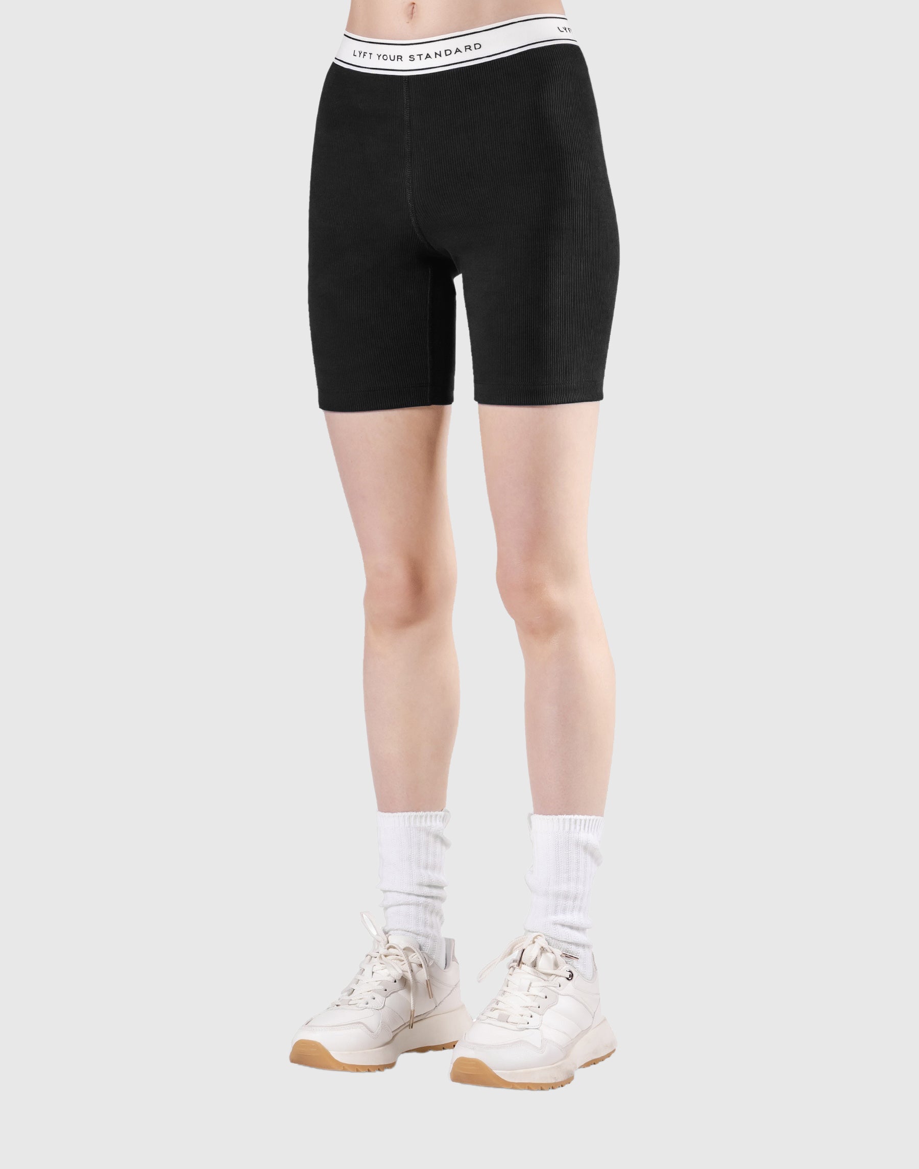 LÝS Rib Woven Shorts - Black – LÝFT