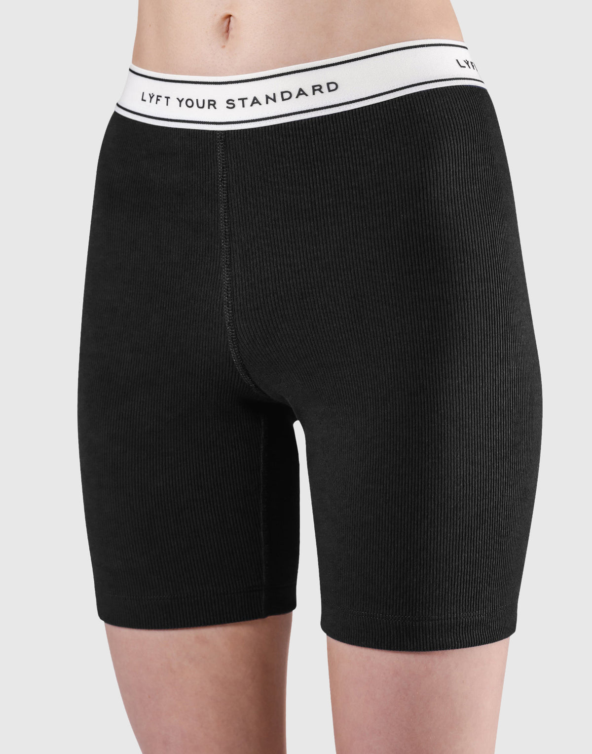 LÝS Rib Woven Shorts - Black