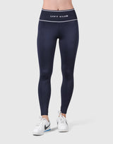LÝFT Club Waist Rib Leggings - Navy