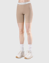 LÝS Rib Woven Shorts - Beige