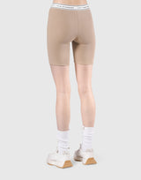 LÝS Rib Woven Shorts - Beige