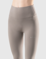 LYCRA® Brushed Inside Standard Leggings - Beige