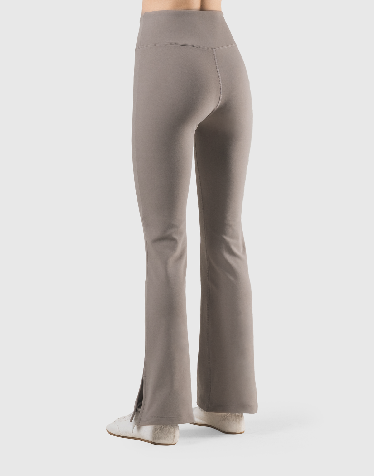 LYCRA® Brushed Inside Flare Leggings - Beige