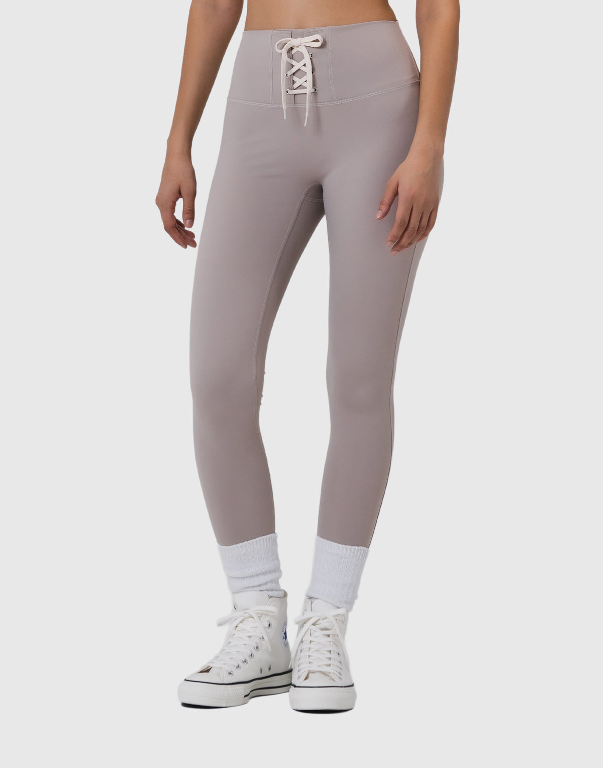 LYFT × CONVERSE Lace-Up Leggings - Beige