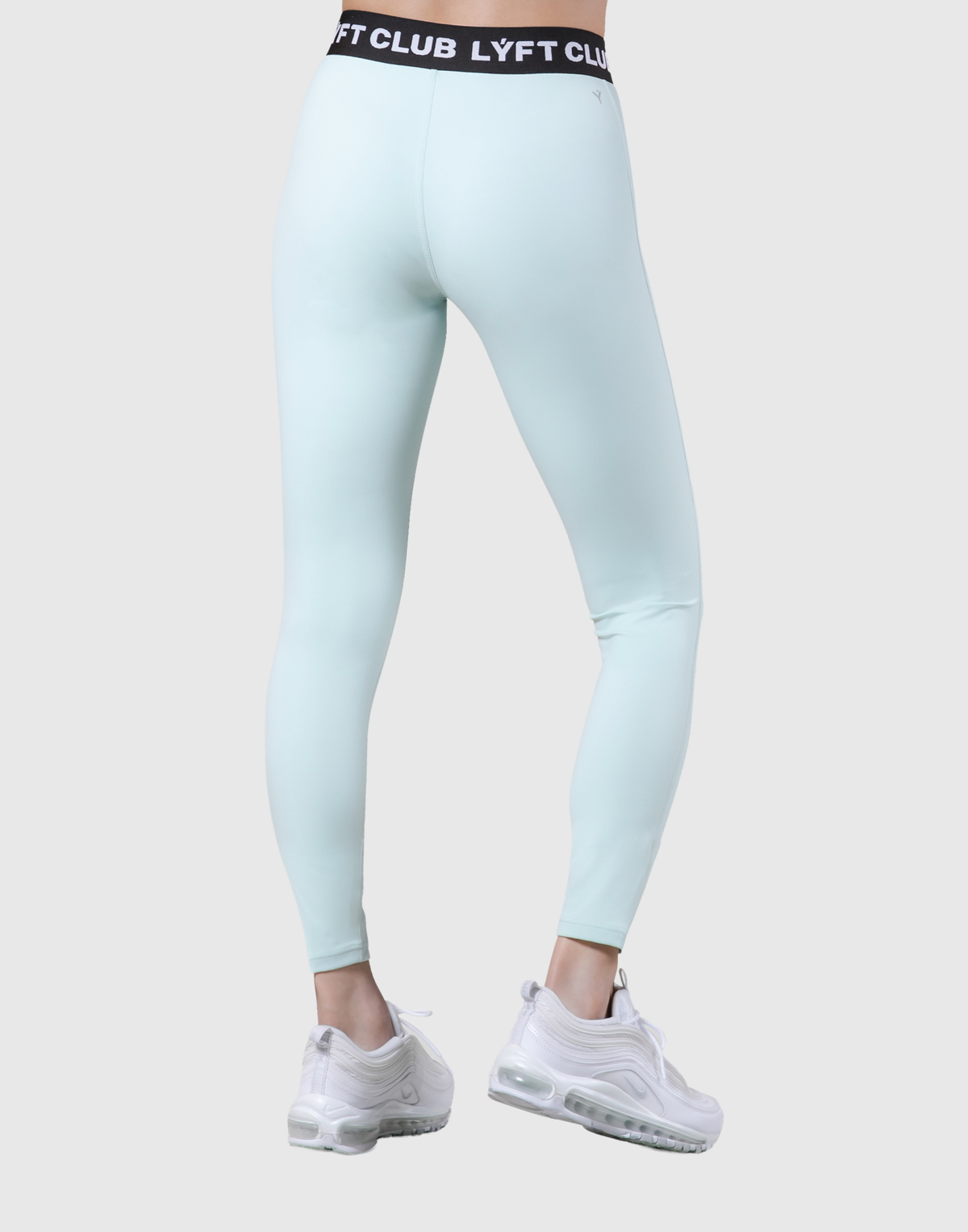 LÝFT Club Logo Rib Leggings - L.Blue