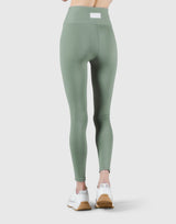 Ribbed Lace-Up Leggings - Melty Green