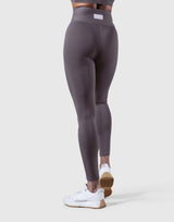 Ribbed Lace-Up Leggings - Ash Grey