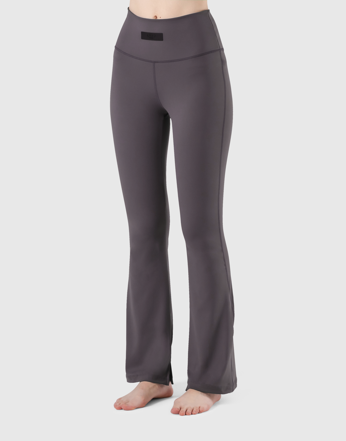 High Rise Flare Leggings - D.Grey
