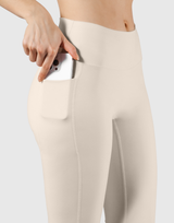 Peach Hip Line Leggings - Ivory