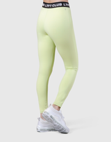 LÝFT Club Logo Rib Leggings - Lime