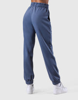 Wide Rib Sweat Pants - Navy