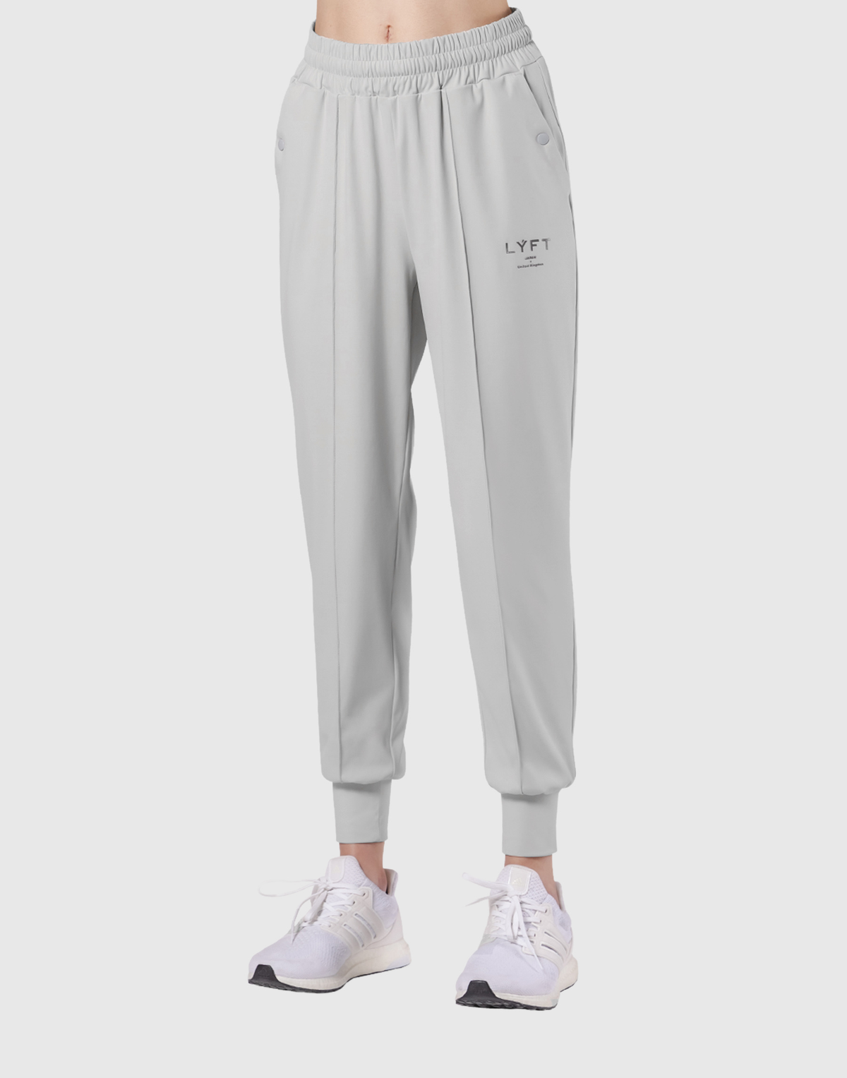 Stretch Pleats Jersey Pants 2 - Grey