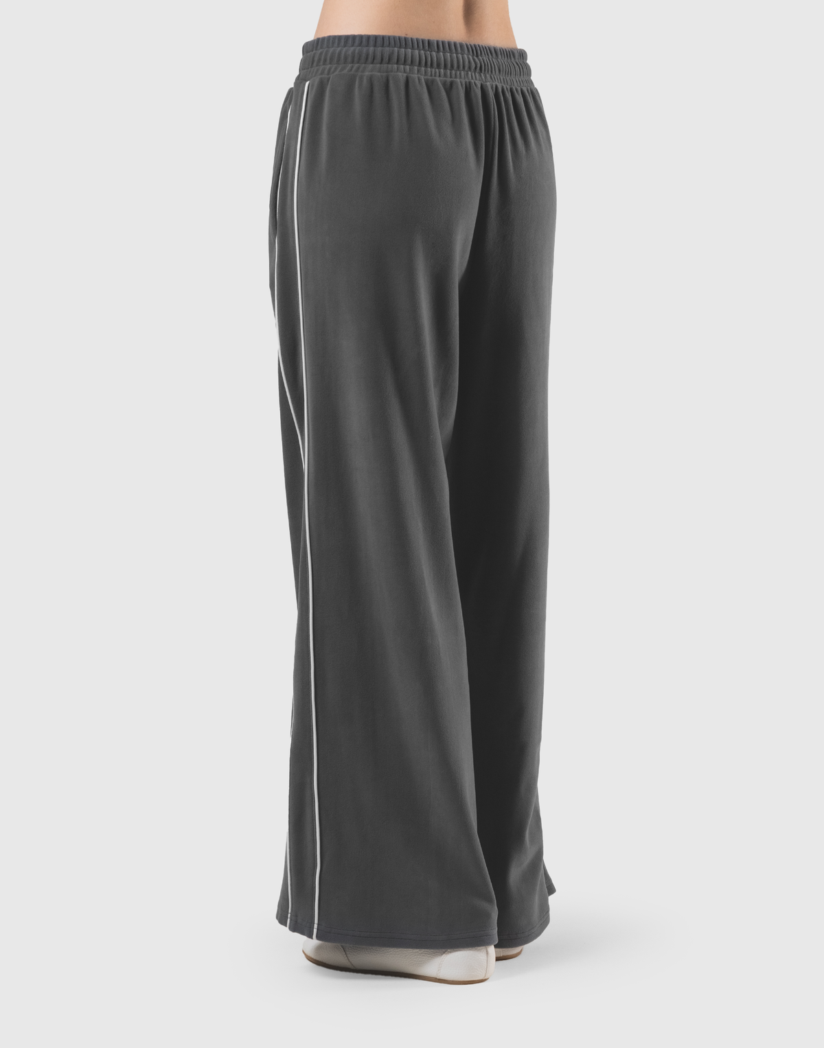Velour Track Pants - Grey