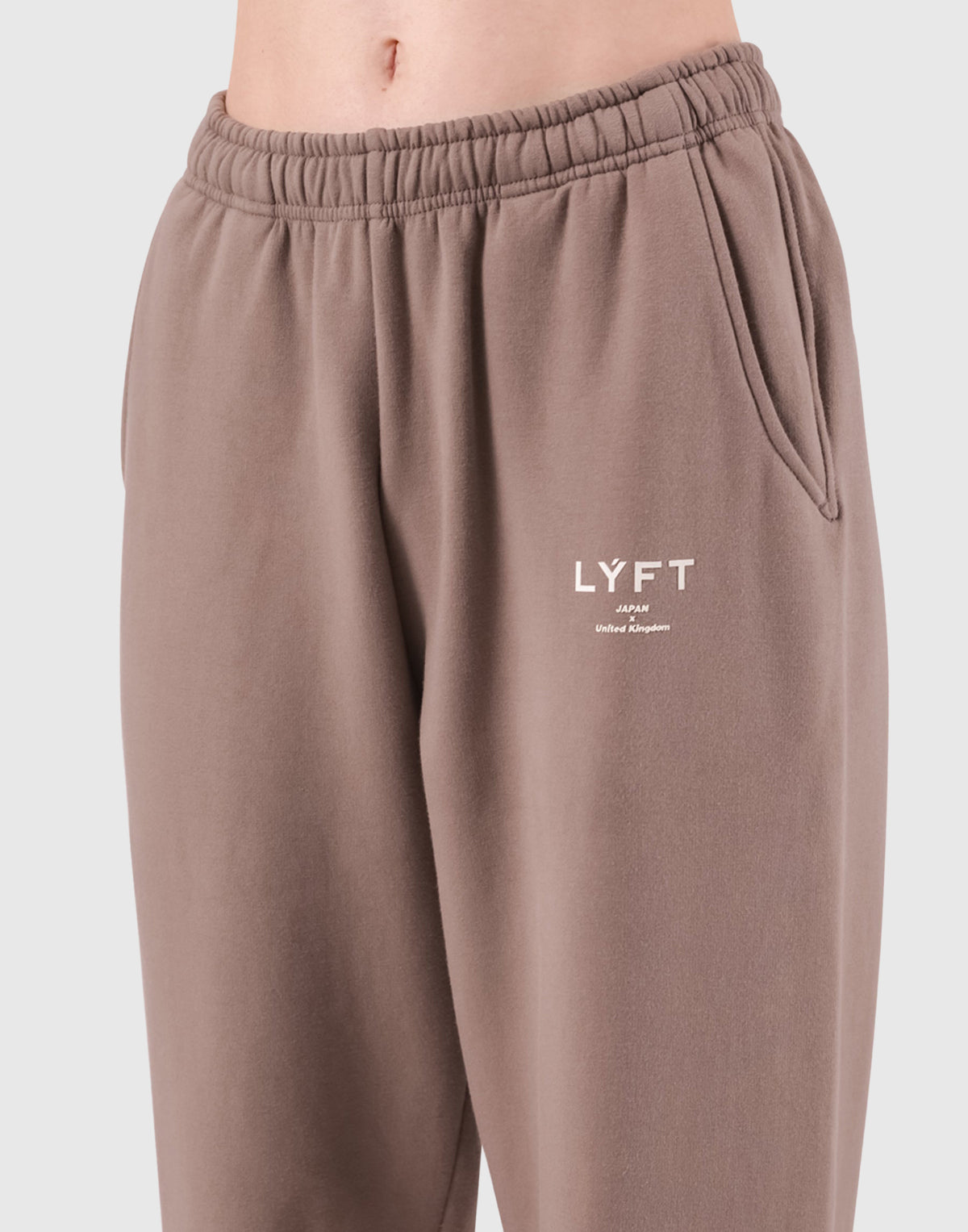 LÝFT Logo Sweat Pants - Beige