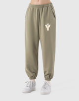 Pile Wappen Sweat Pants - Olive
