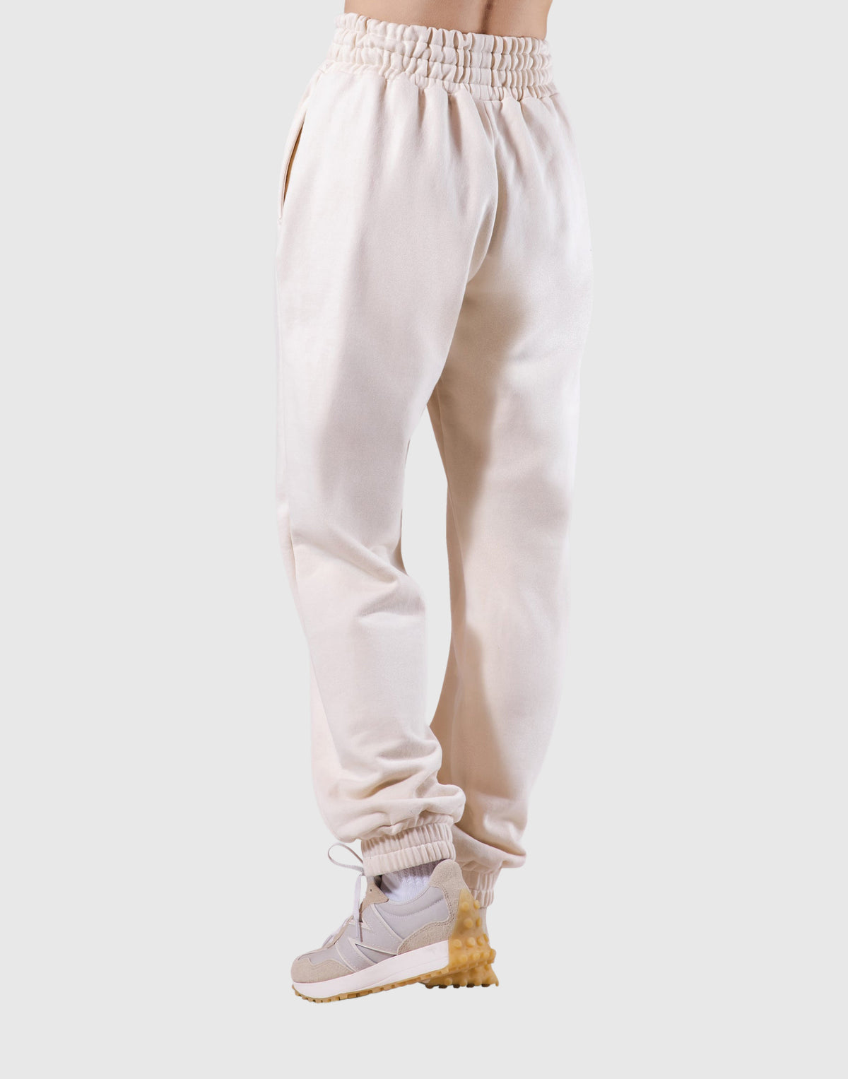 Wide Rib Sweat Pants - Ivory