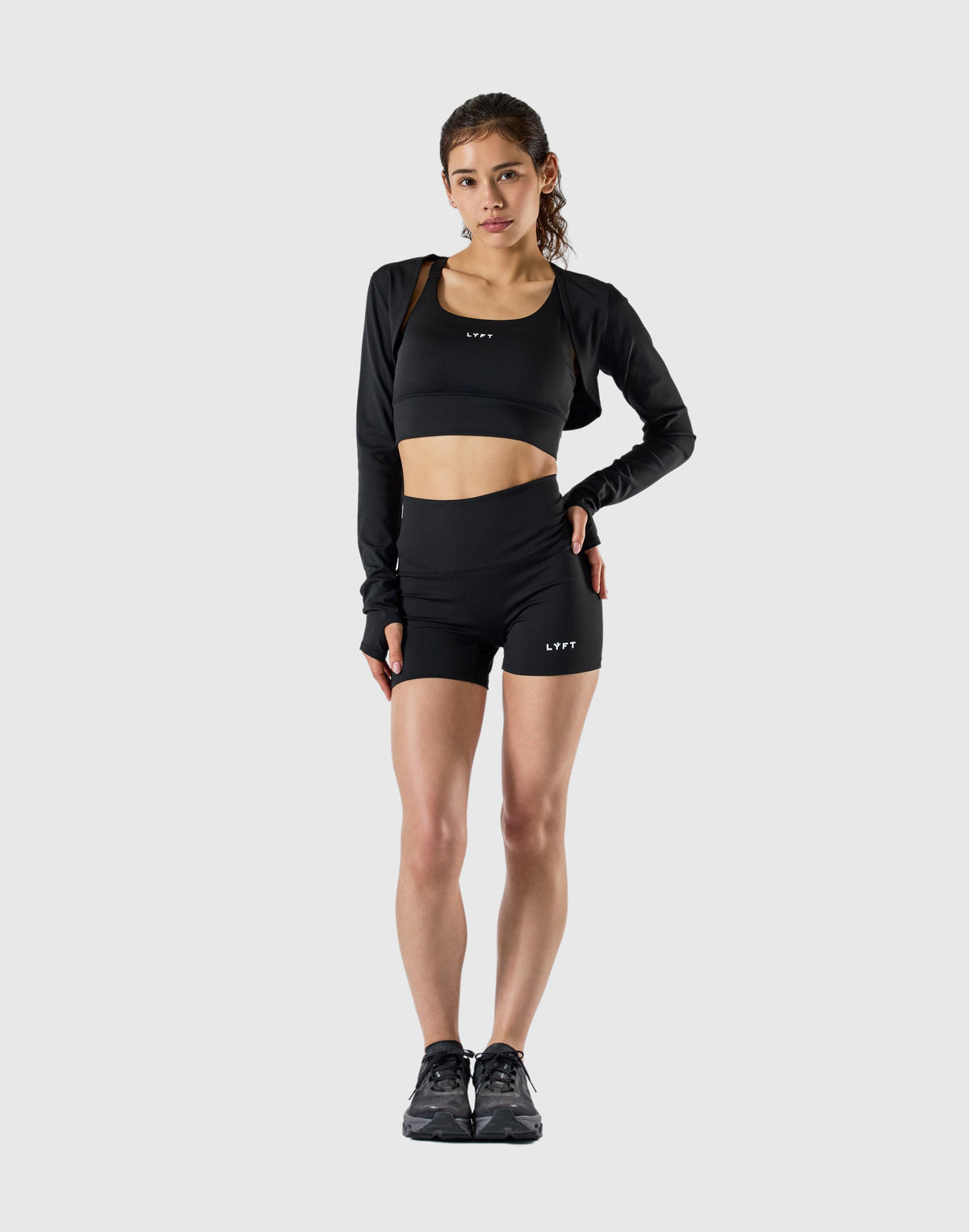 Soft Compression Shrug - Black