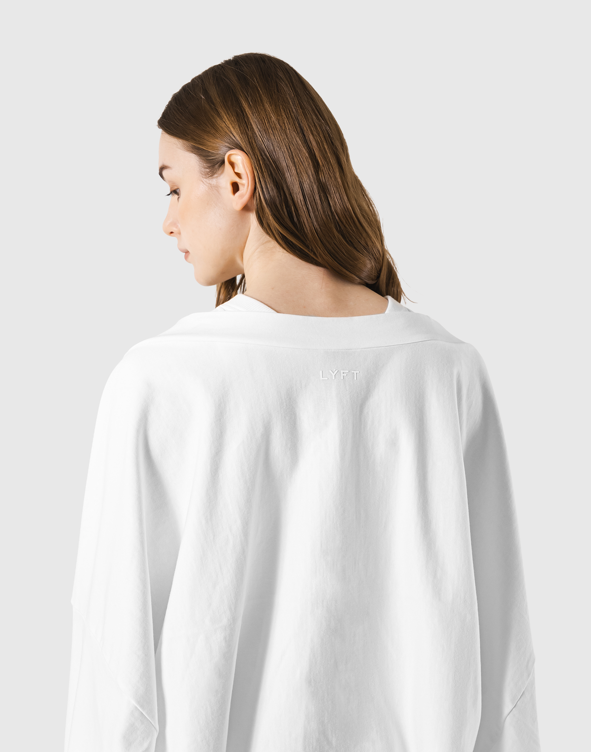 Dolman Sleeve Cropped Cardigan - White