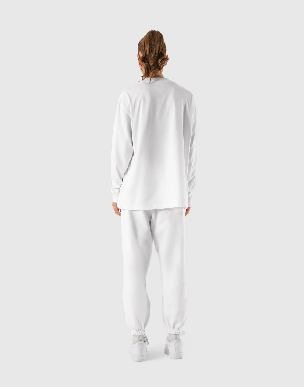 LÝFT Logo Long T-Shirt - White