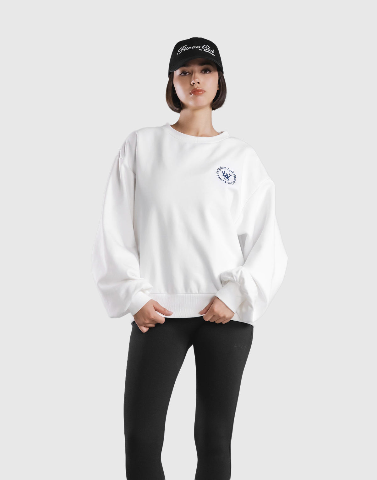 Sorona® Ring Logo Crewneck Sweat - White