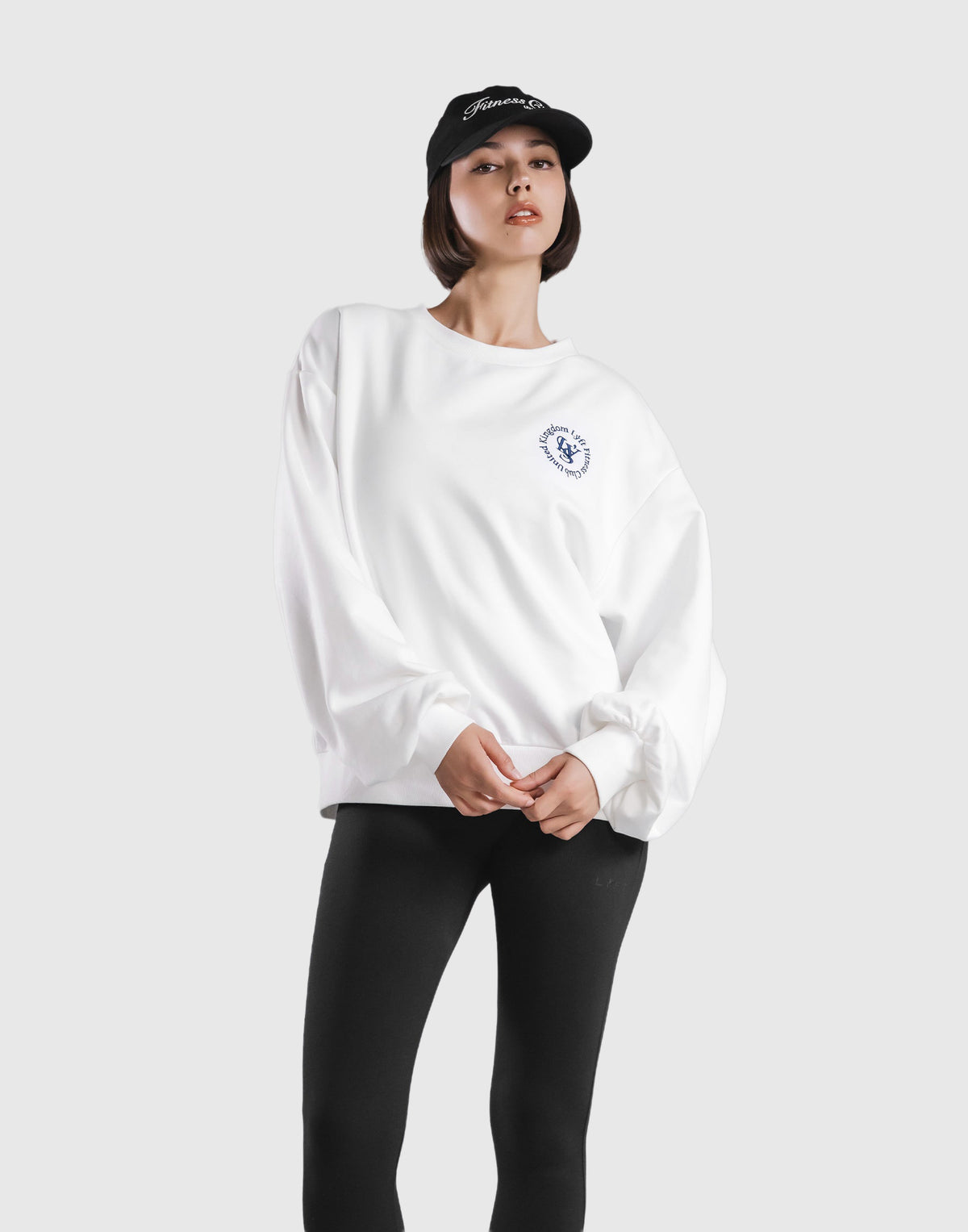 Sorona® Ring Logo Crewneck Sweat - White