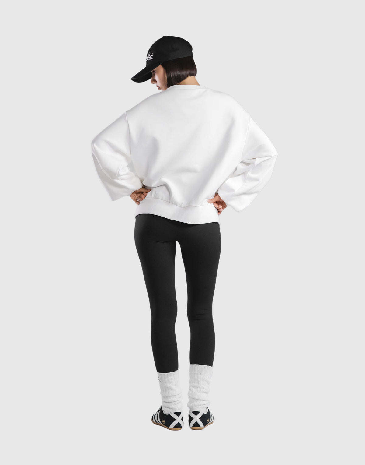 Sorona® Ring Logo Crewneck Sweat - White