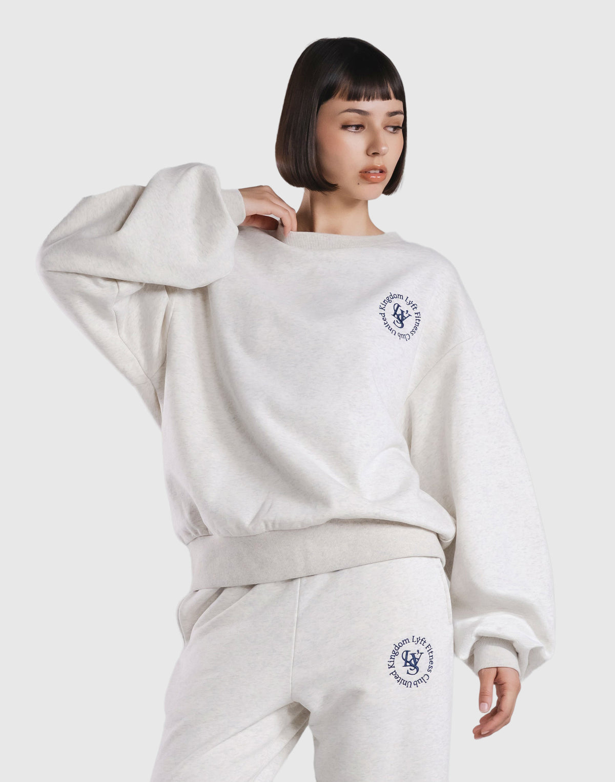 Sorona® Ring Logo Crewneck Sweat - Grey