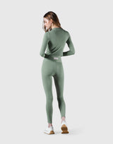 Ribbed Long Sleeve T-Shirt - Melty Green