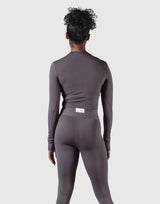 Ribbed Long Sleeve T-Shirt - Ash Grey