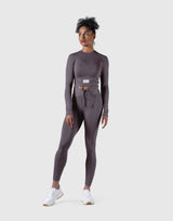 Ribbed Long Sleeve T-Shirt - Ash Grey