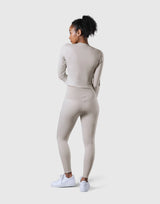 Stretch Slim Long Sleeve T-Shirt - Ivory