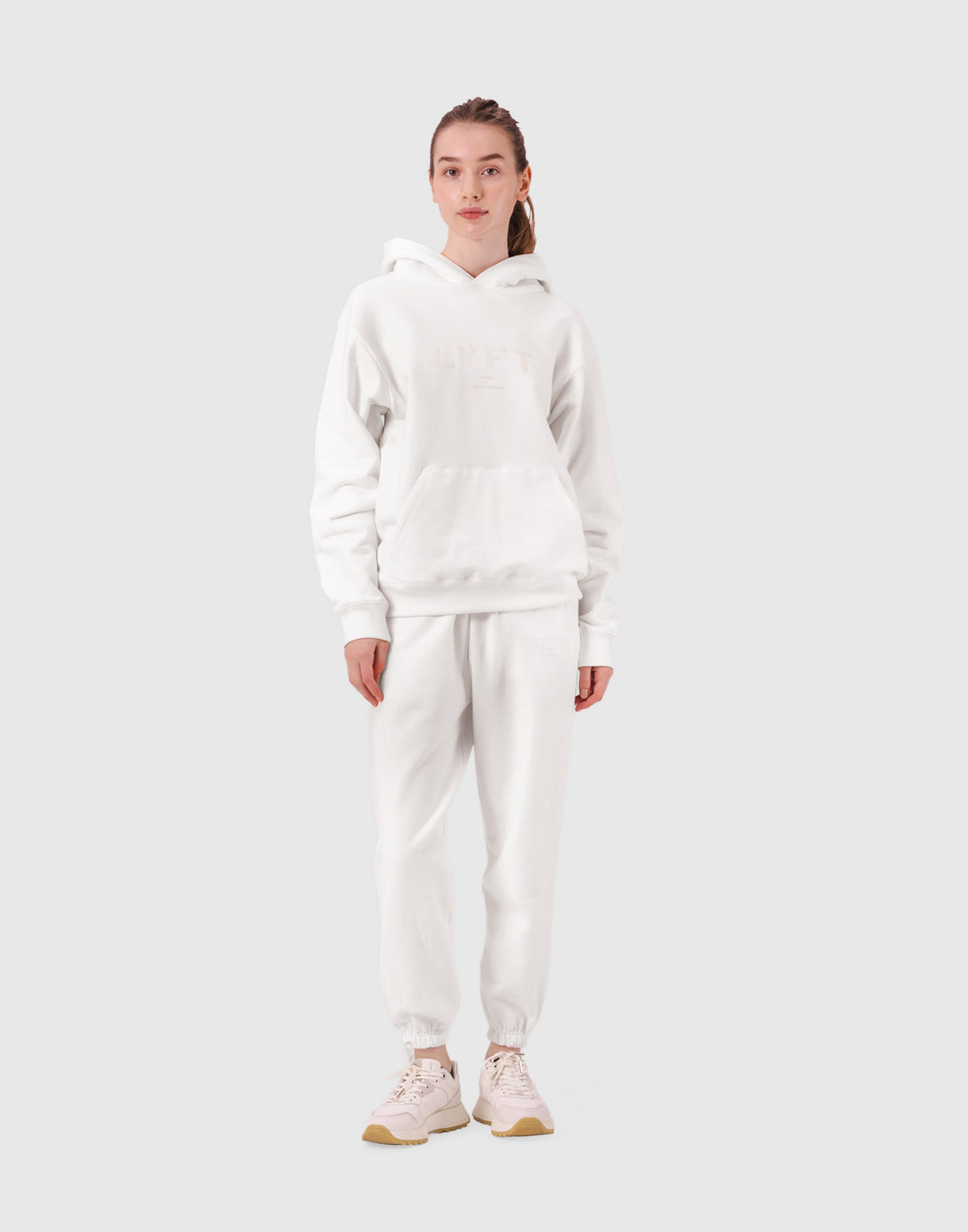 LÝFT Logo Sweat Hoodie - White